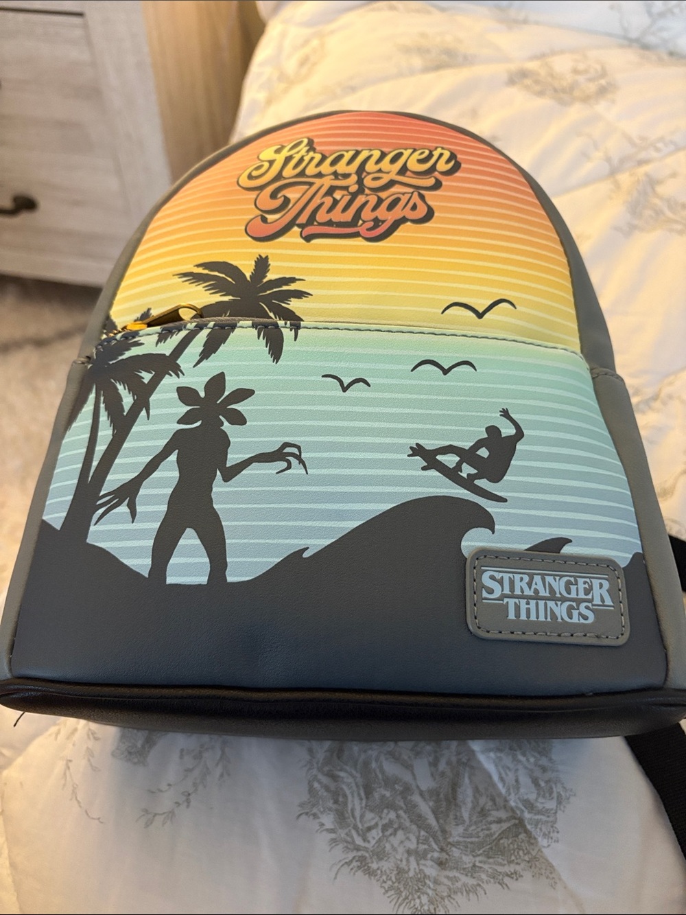 Stranger Things Black Mini Backpack - Picture 1 of 4